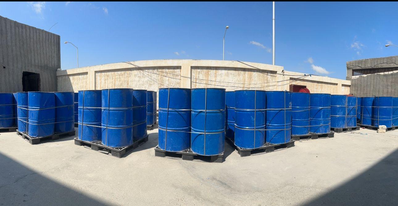 Liquid sodium silicate drums