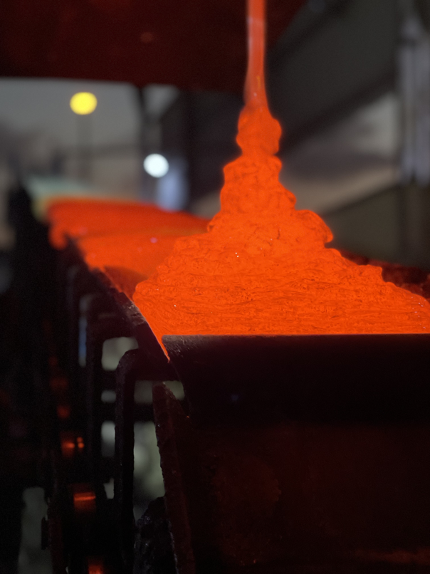 Molten silicate
