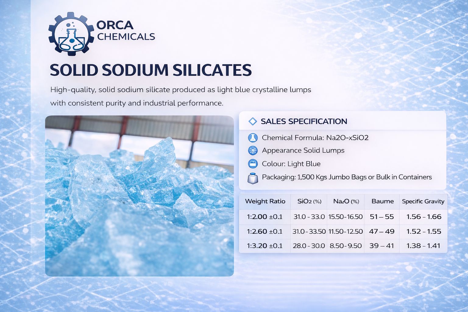 Solid Sodium Silicate